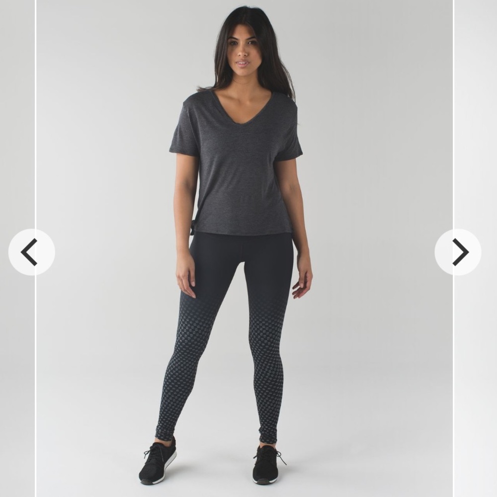 Lululemon Wunder Under Pant III Full On Luon in Deep Dive Dip State Black size 6